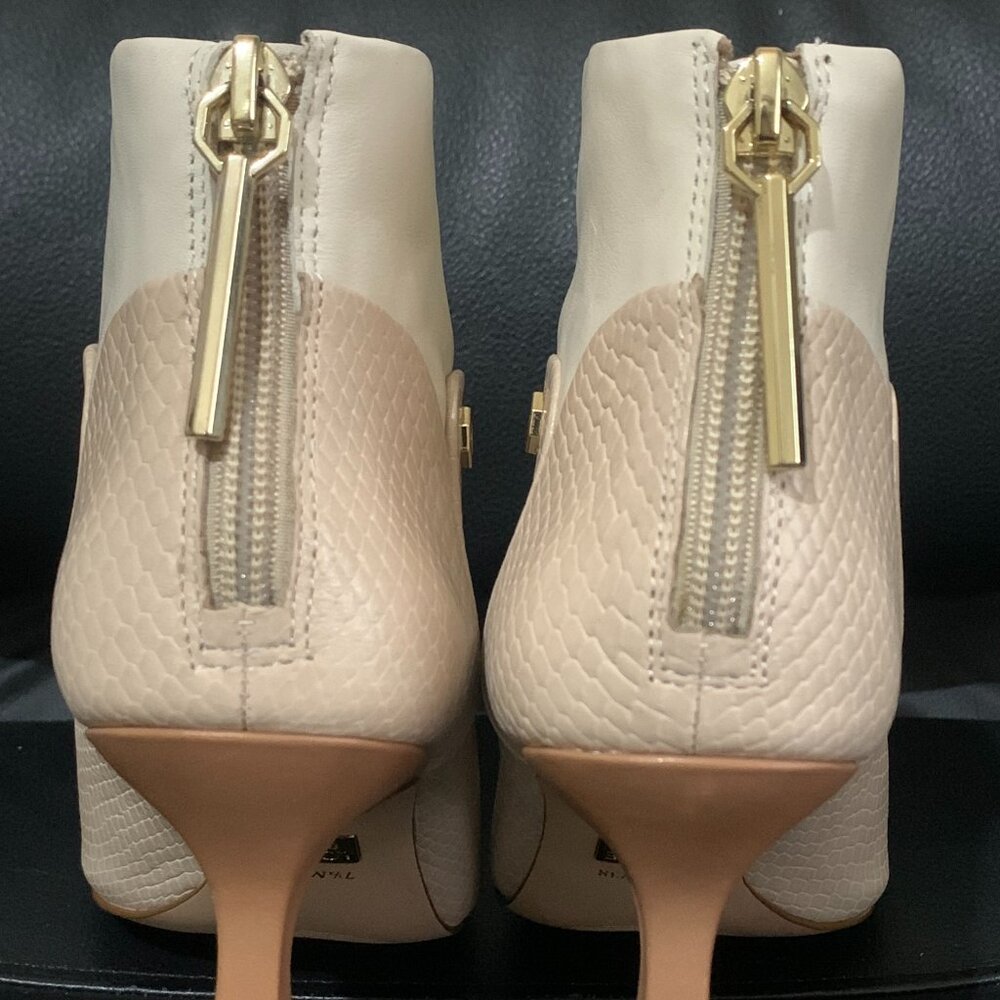 Louise et Cie Cream Leather Ankle Boots 7.5 - Picture 3 of 7